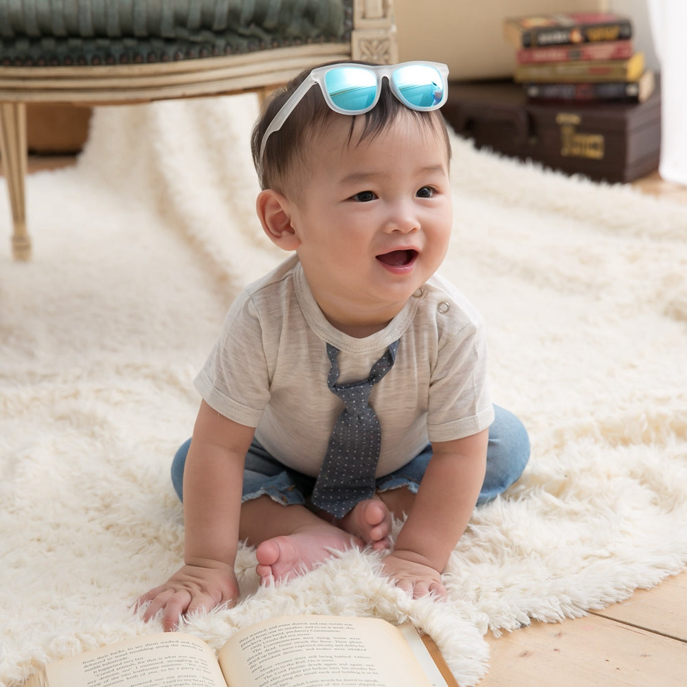 美國Hipsterkid 抗UV偏光嬰幼兒童太陽眼鏡(附固定繩)-奢華-團購